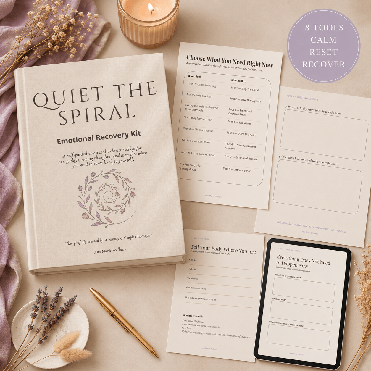 Quiet The Spiral — Emotional Recovery Kit